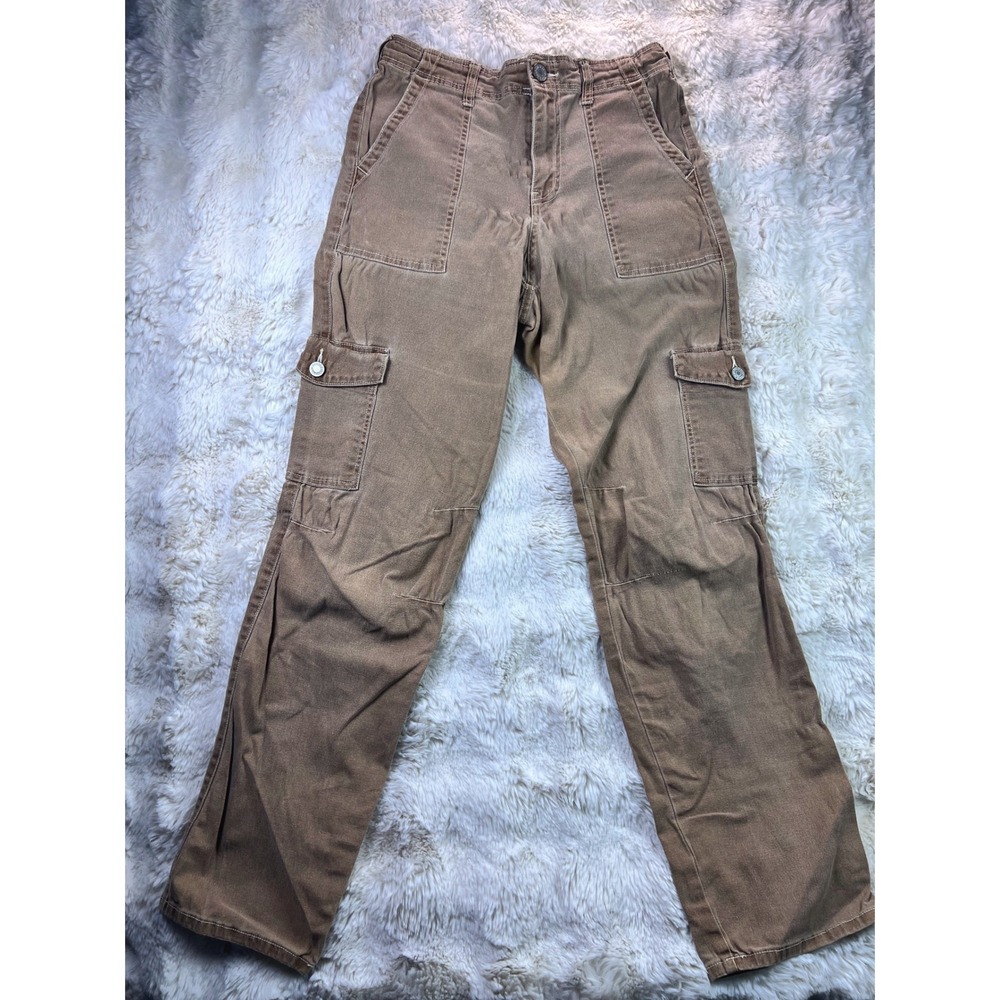 Dickies Womens Brown Duck Canvas Cargo Pants Size 5/27 Workwear Trousers. A42